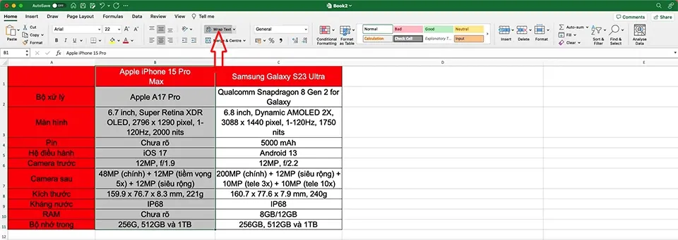 Hướng dẫn cách xuống dòng trong Excel và Google Sheets cực đơn giản, dễ hiểu