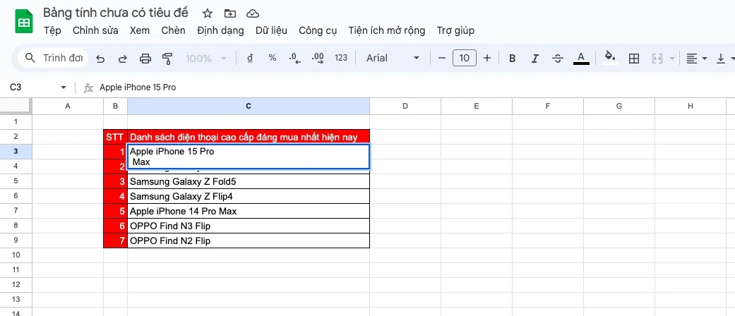 Hướng dẫn cách xuống dòng trong Excel và Google Sheets cực đơn giản, dễ hiểu