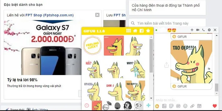 Hướng dẫn cài bộ ảnh icon Rồng Pikachu để chat trên Facebook