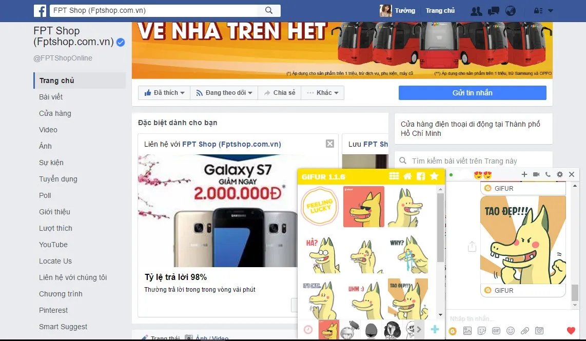 Hướng dẫn cài bộ ảnh icon Rồng Pikachu để chat trên Facebook