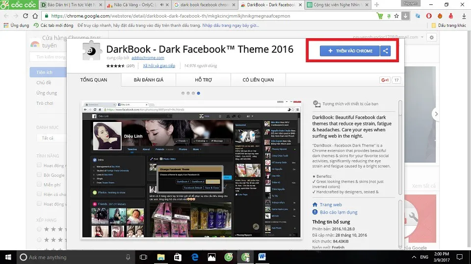 Hướng dẫn cài đặt Dark Theme, đen huyền bí cho Facebook