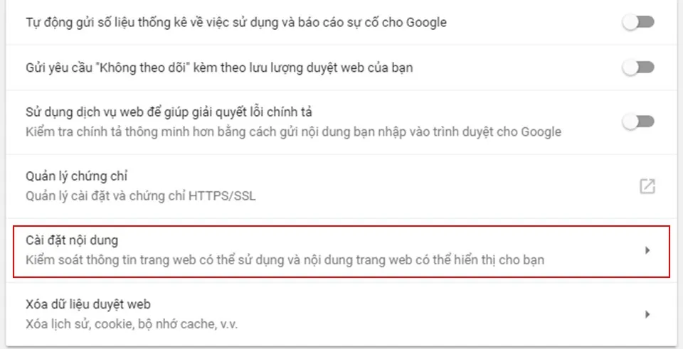 Hướng dẫn cài đặt Google Chrome để tự động xóa Cookies mỗi khi thoát trình duyệt