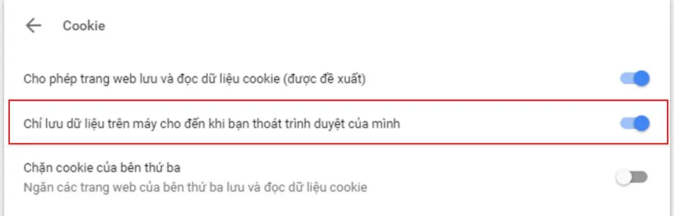 Hướng dẫn cài đặt Google Chrome để tự động xóa Cookies mỗi khi thoát trình duyệt