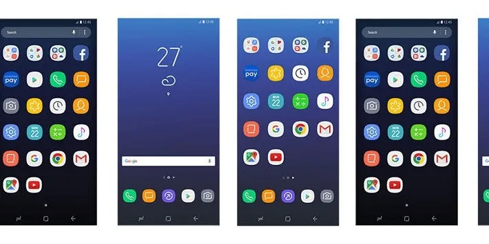 Hướng dẫn cài đặt icon Samsung Galaxy S8 lên toàn bộ các máy Android