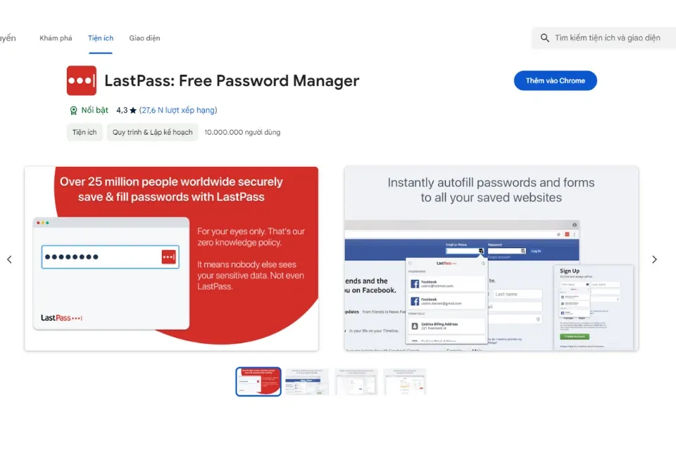 Hướng dẫn cài đặt LastPass – Phần mềm giúp lưu trữ và quản lý mật khẩu miễn phí