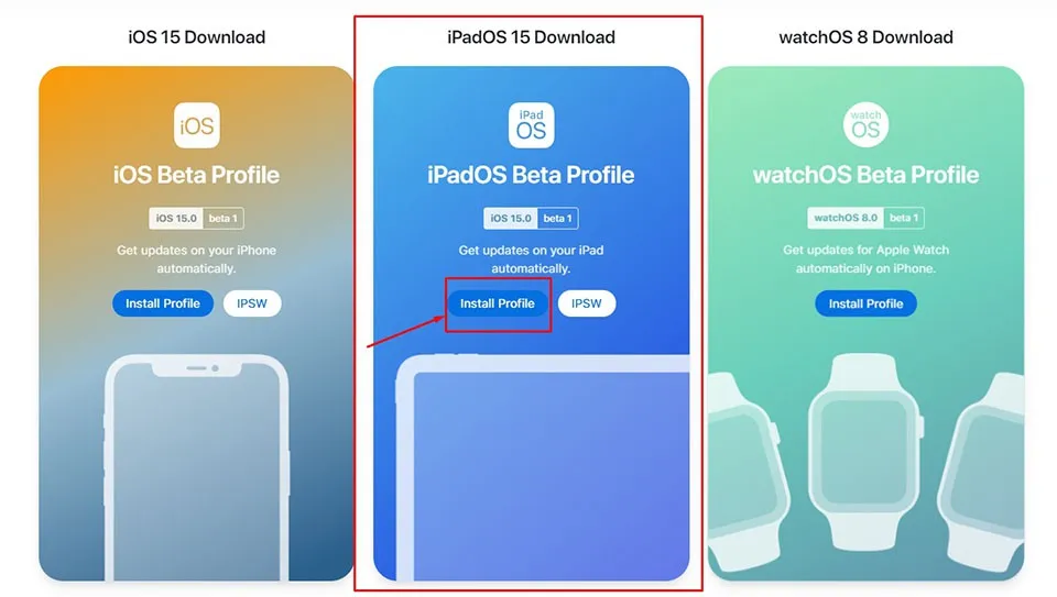 Hướng dẫn cài đặt nhanh iPadOS 15 beta