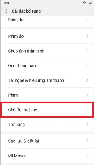 Hướng dẫn cài đặt và sử dụng chế độ một tay trên Xiaomi