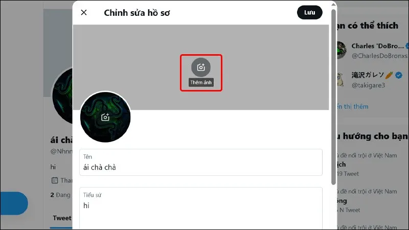 Hướng dẫn cập nhật ảnh bìa trên Twitter mới nhất