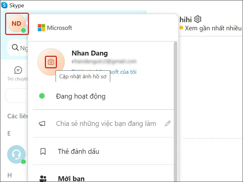 Hướng dẫn cập nhật ảnh đại diện Skype một cách chi tiết nhất