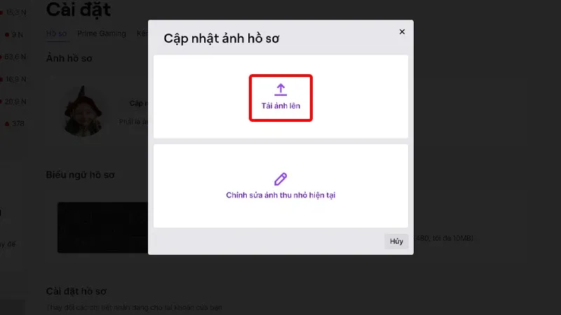 Hướng dẫn cập nhật ảnh đại diện Twitch một cách đơn giản, nhanh chóng