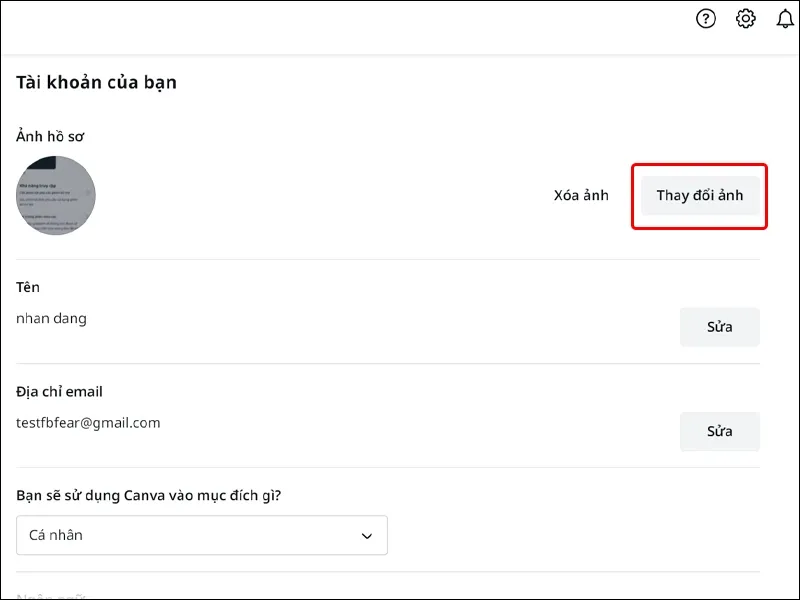 Hướng dẫn cập nhật ảnh hồ sơ trên Canva một cách nhanh chóng