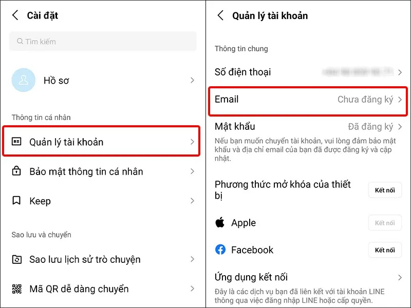 Hướng dẫn cập nhật địa chỉ Email trong ứng dụng LINE một cách nhanh chóng