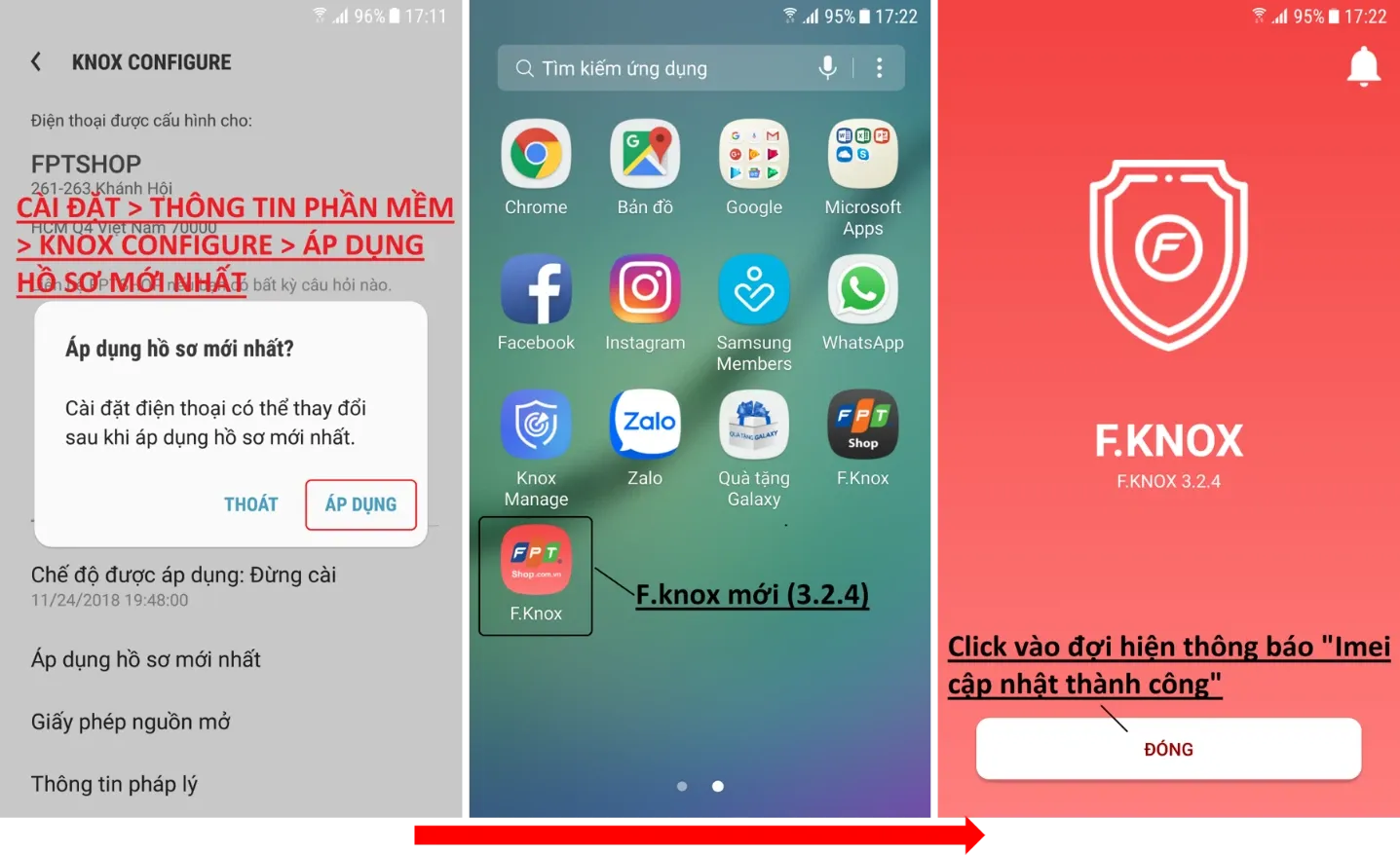 Hướng dẫn cập nhật F.knox phiên bản mới nhất 3.2.4