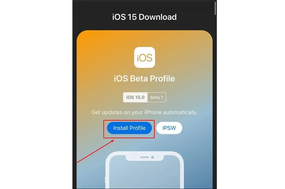 Hướng dẫn cập nhật iOS 15 beta cho iPhone