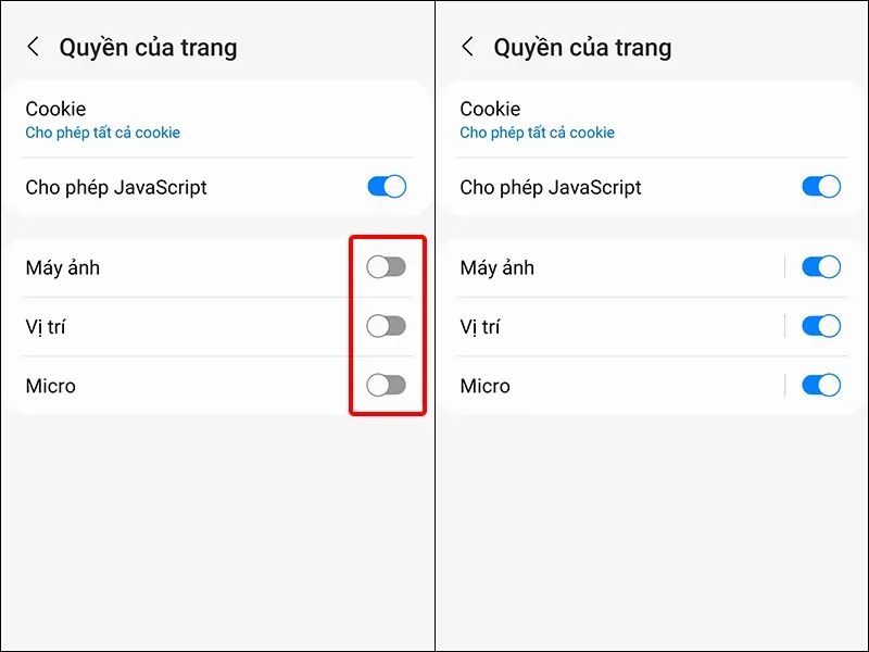 Hướng dẫn cấp quyền truy cập trên Samsung Internet cực dễ