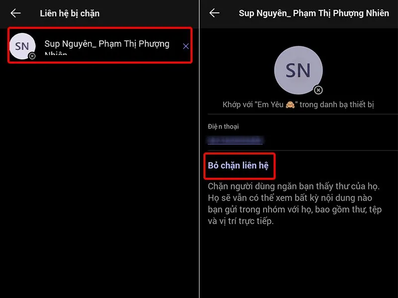Hướng dẫn chặn, bỏ chặn liên hệ Microsoft Teams trên điện thoại, máy tính