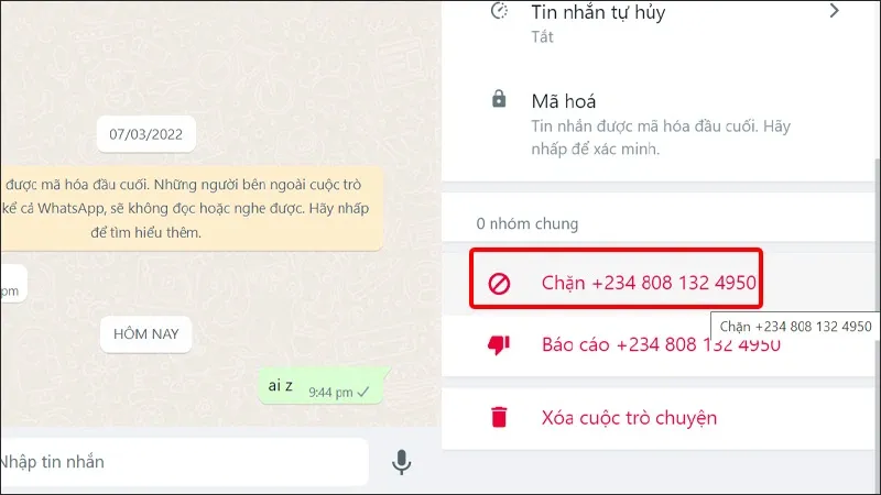 Hướng dẫn chặn, bỏ chặn liên hệ WhatsApp một cách đơn giản