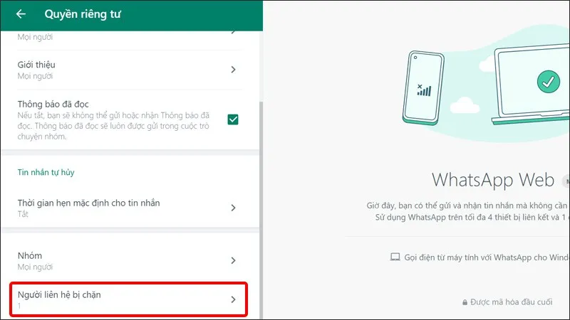 Hướng dẫn chặn, bỏ chặn liên hệ WhatsApp một cách đơn giản