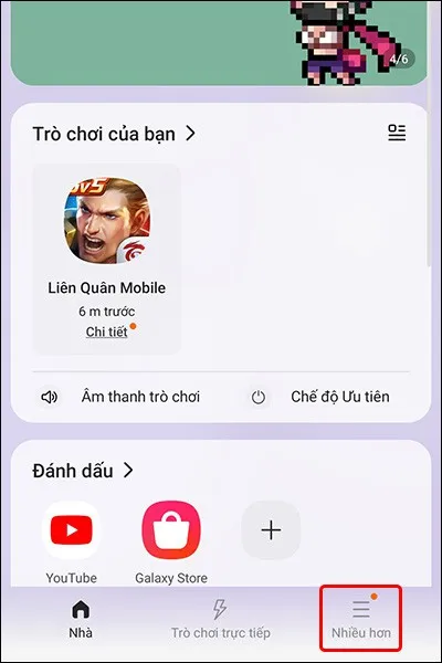 Hướng dẫn chặn quảng cáo trong ứng dụng Game Launcher trên điện thoại Samsung