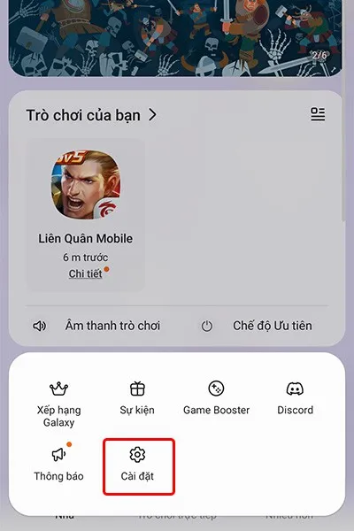 Hướng dẫn chặn quảng cáo trong ứng dụng Game Launcher trên điện thoại Samsung