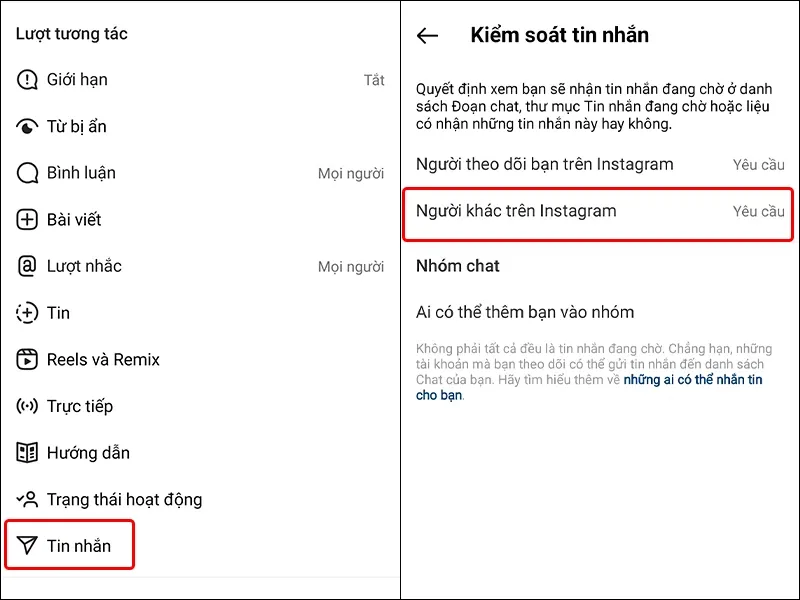 Hướng dẫn chặn tin nhắn chờ trên Instagram cực đơn giản