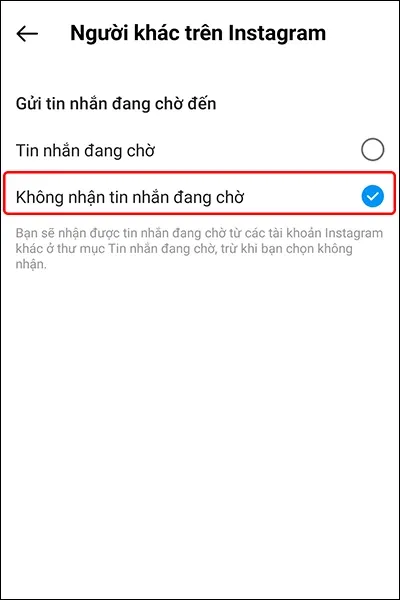 Hướng dẫn chặn tin nhắn chờ trên Instagram cực đơn giản