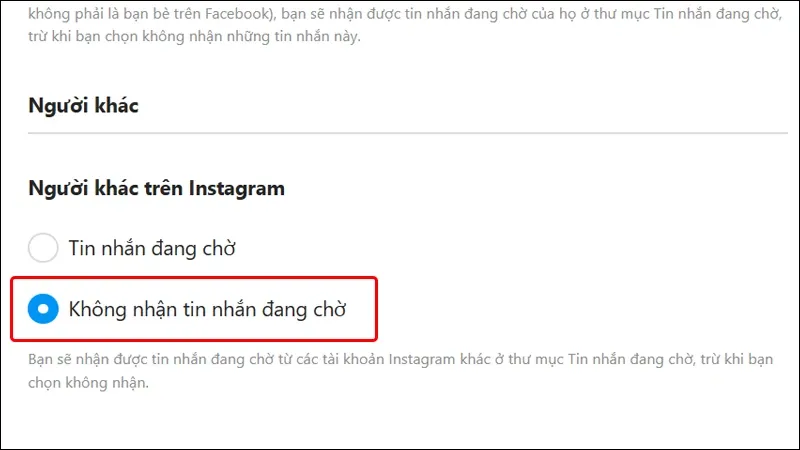 Hướng dẫn chặn tin nhắn chờ trên Instagram cực đơn giản