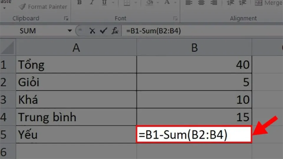 Hướng dẫn chi tiết các cách sử dụng phép trừ trong Excel và có ví dụ minh họa