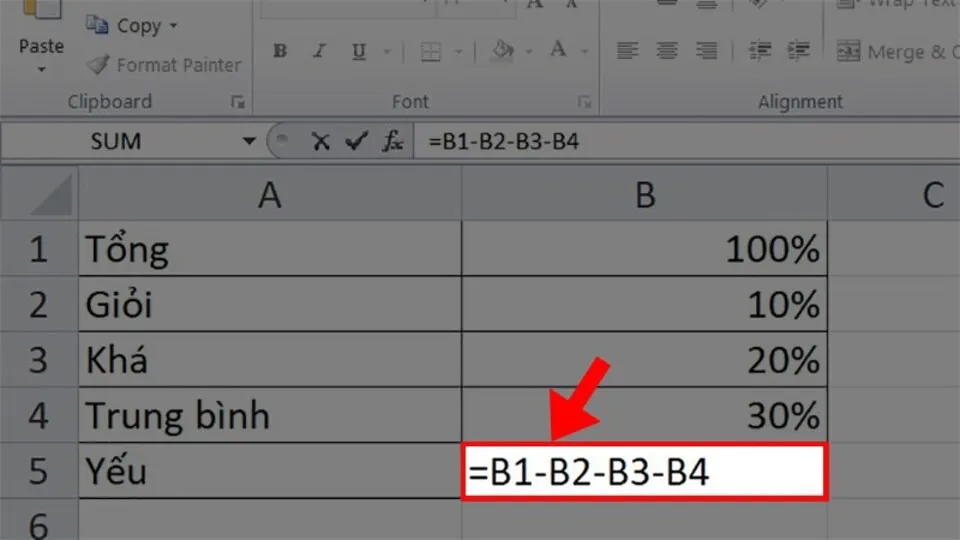 Hướng dẫn chi tiết các cách sử dụng phép trừ trong Excel và có ví dụ minh họa