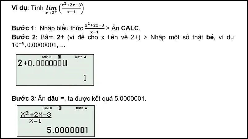 Hướng dẫn chi tiết cách bấm máy tính lim nhanh nhất