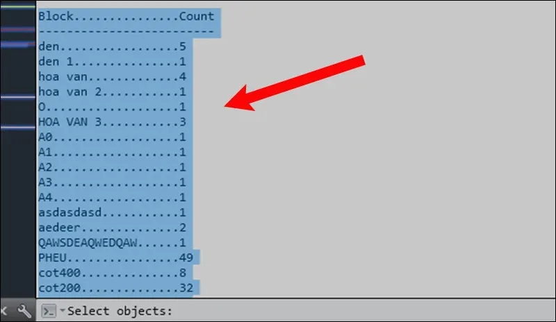 Hướng dẫn chi tiết cách dùng lệnh BCOUNT trong AutoCAD