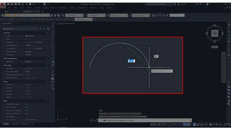 Hướng dẫn chi tiết cách dùng lệnh vẽ cung tròn qua 3 điểm trong CAD