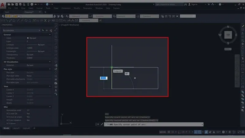 Hướng dẫn chi tiết cách dùng lệnh vẽ cung tròn qua 3 điểm trong CAD