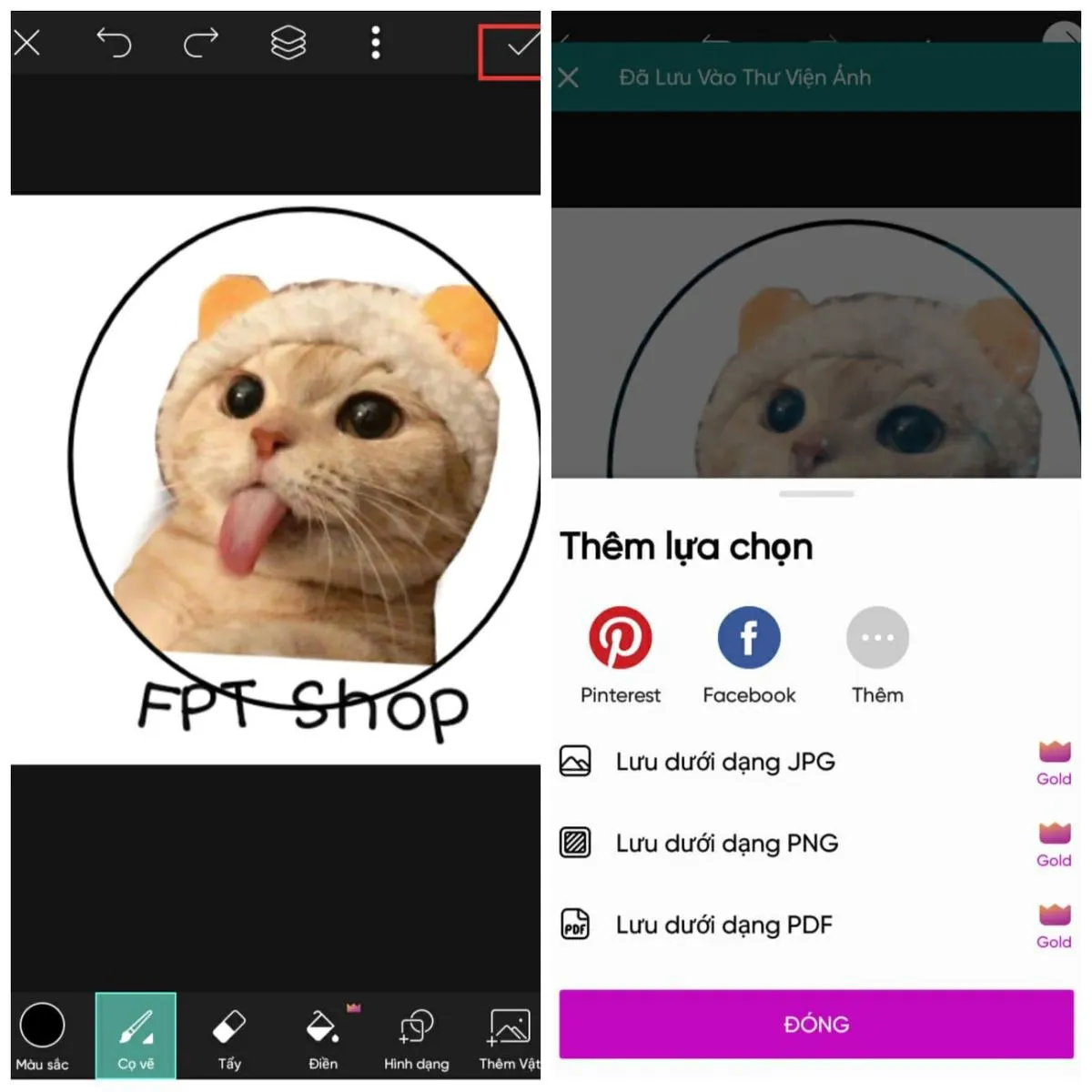 Hướng dẫn chi tiết cách làm logo tròn bằng PicsArt rất dễ hiểu