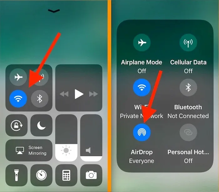 Hướng dẫn chi tiết cách mở AirDrop trên iPhone 8 và iPhone X