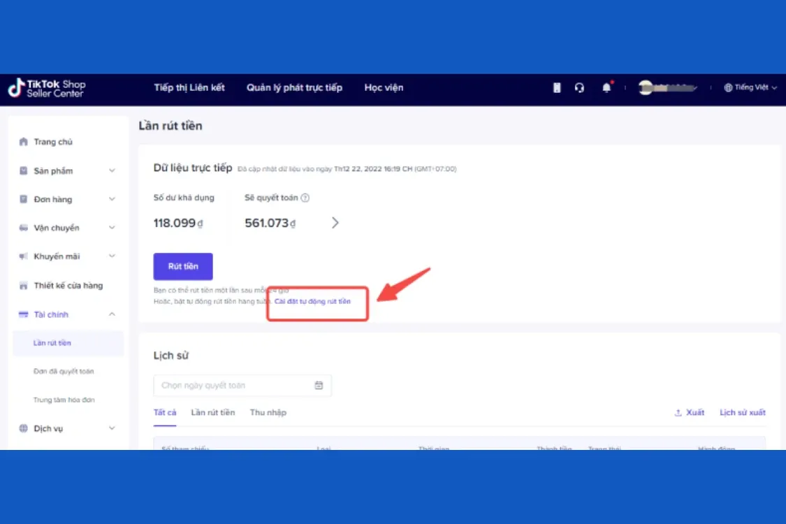 Hướng dẫn chi tiết cách rút tiền trên TikTok Shop nhanh gọn lẹ không phải ai cũng biết
