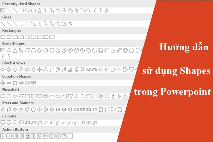 Hướng dẫn chi tiết cách sử dụng Shapes trong PowerPoint