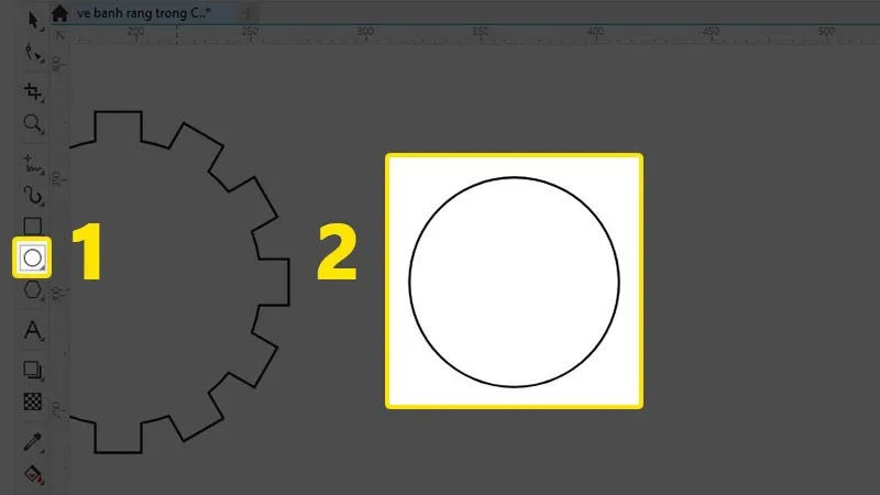 Hướng dẫn chi tiết cách vẽ bánh răng trong Corel đơn giản, dễ làm