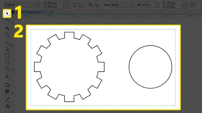 Hướng dẫn chi tiết cách vẽ bánh răng trong Corel đơn giản, dễ làm