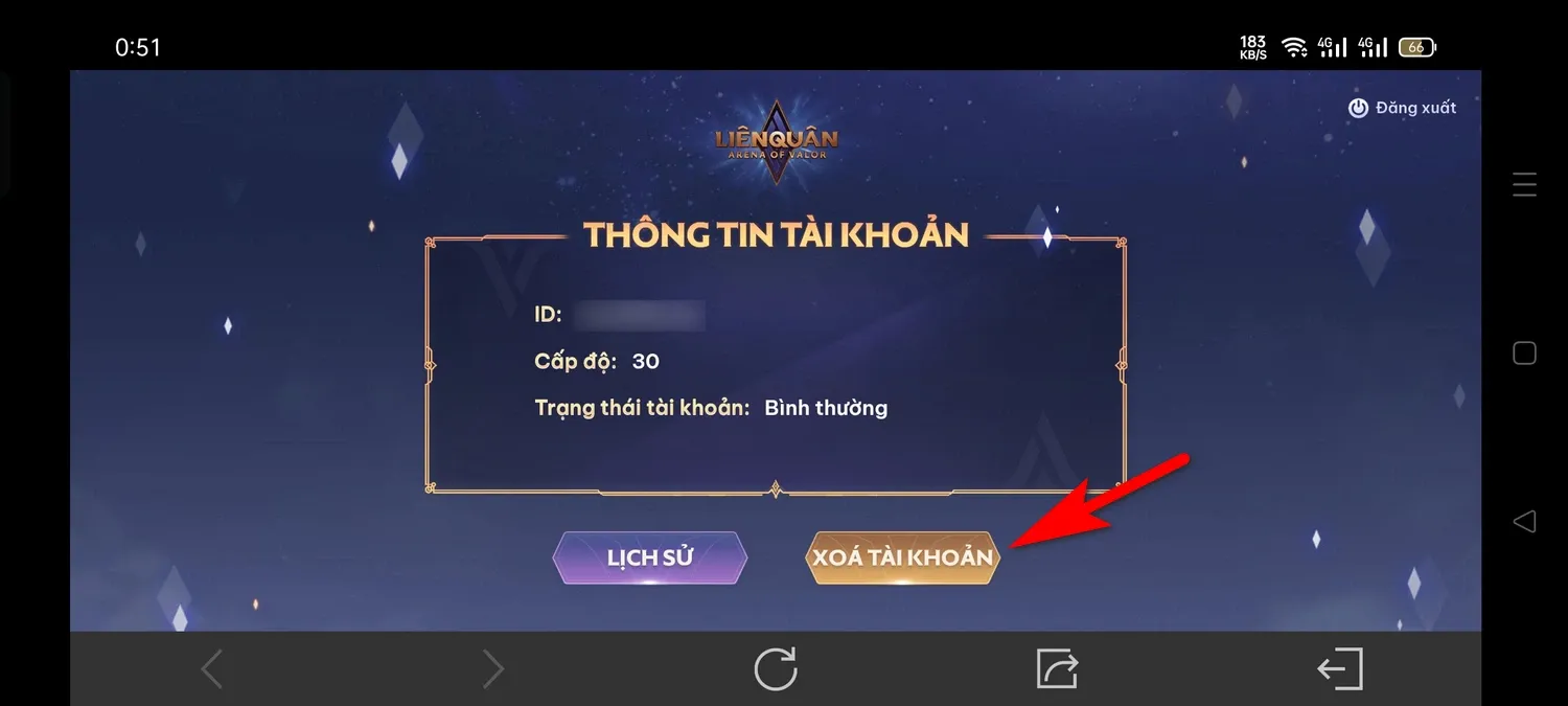 Hướng dẫn chi tiết cách xóa tài khoản Liên Quân Mobile trên điện thoại và máy tính