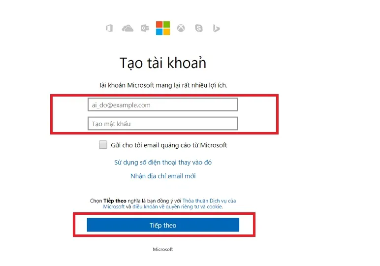 Hướng dẫn chi tiết tạo tài khoản onedrive