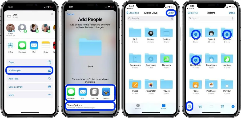 Hướng dẫn chia sẻ thư mục iCloud Drive trên iOS 13.4/iPadOS 13.4