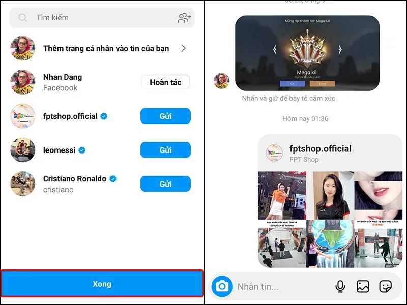 Hướng dẫn chia sẻ trang cá nhân của người khác trên Instagram