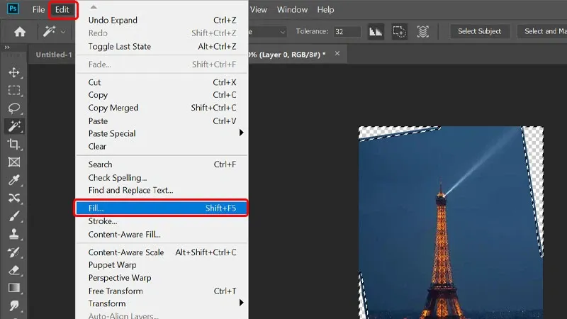 Hướng dẫn chỉnh ảnh nghiêng thành ảnh thẳng đúng cách với Photoshop