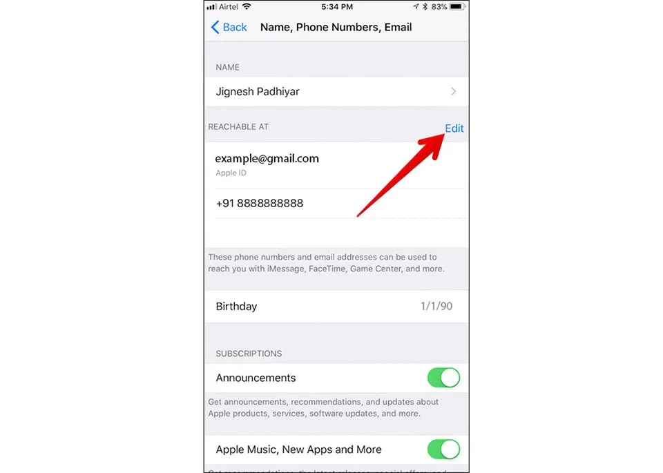 Hướng dẫn chuyển đổi Apple ID (Gmail, Yahoo) sang tên miền Apple (iCloud)