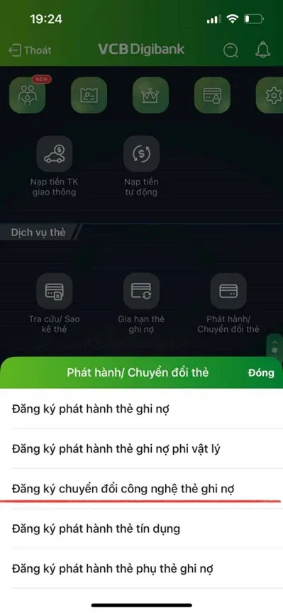 Hướng dẫn chuyển đổi thẻ từ sang thẻ chip Vietcombank miễn phí