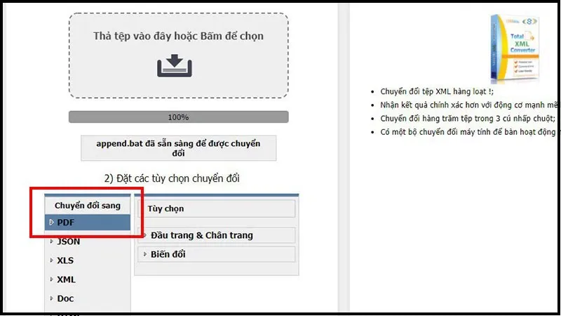 Hướng dẫn chuyển file XML sang PDF trực tuyến nhanh chóng nhất