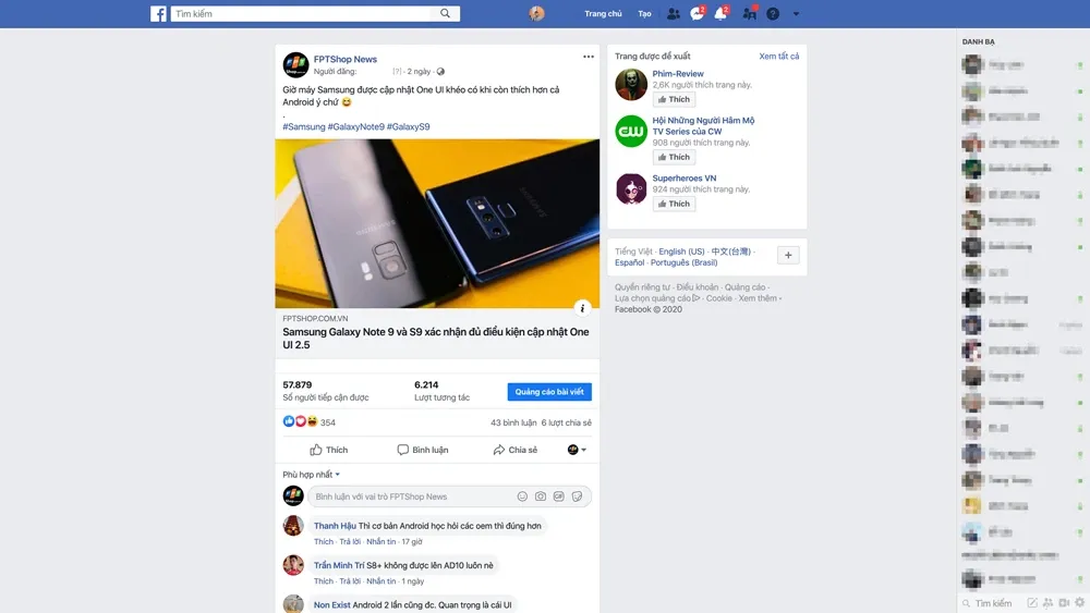 Hướng dẫn chuyển giao diện Facebook mới và cũ