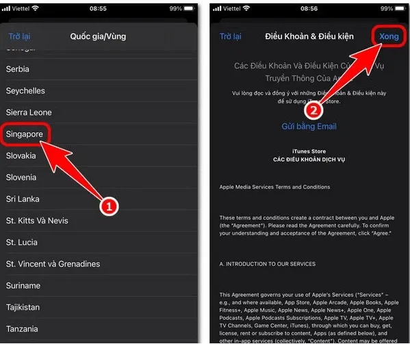 Hướng dẫn chuyển vùng AppStore sang Singapore đơn giản, dễ dàng chỉ vài giây thực hiện