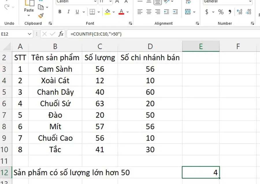 Hướng dẫn cụ thể hàm COUNTIF và hàm COUNTIFS trong Excel mới nhất 2023